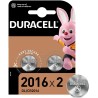 Duracell Pack de 2 Pilas Litio de Boton DL2016 3V - Tecnologia Baby Secure