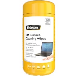 Fellowes Pack de 100 Toallitas de Limpieza para Superficies