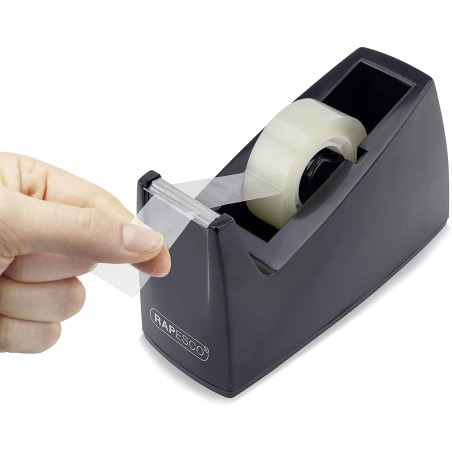Rapesco Portarollos para Cinta Adhesiva 19mmx33m - Base de Goma Antideslizante - Cinta no Incluida