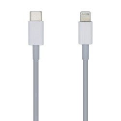 Aisens Cable Lightning a USB-C USB 2.0 - Lightning/M-USB-C/M - 2.0m - Color Blanco