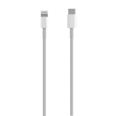 Aisens Cable Lightning a USB-C USB 2.0, Lightning/M-USB-C/M - 0.5m - Color Blanco