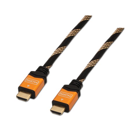Aisens Cable HDMI Alta Velocidad / HEC - A Macho-A Macho - Blindado en Oro - 3.0m - Compatibilidad 3D y Ethernet - Color Oro
