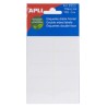 Apli Etiquetas Doble Frontal Blancas 19.0 x 40.0mm