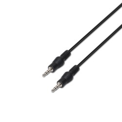 Aisens Cable Audio Estereo - JACK 3.5/M-JACK 3.5/M - 3.0m - Color Negro