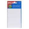 Apli Etiquetas Doble Frontal Blancas 20.0 x 75.0mm