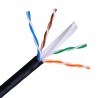 Aisens Cable de Red Exterior Impermeable RJ45 Cat.6 UTP Rigido AWG24 - Bobina de 305m 100% Cobre para la Instalacion - Resistent
