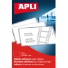 Apli Bolsillos Adhesivos Porta Tarjetas - 95 x 60mm - Ideal para Presentaciones Impresas, Dosieres, Catalogos, Libros, Planos, A