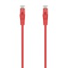 Aisens Cable de Red Latiguillo RJ45 LSZH CAT.6A 500 MHZ UTP AWG24 - 30CM - Color Rojo