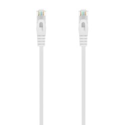 Aisens Cable de Red Latiguillo RJ45 LSZH CAT.6A 500 MHZ UTP AWG24 - 25CM - Color Blanco