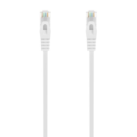 Aisens Cable de Red Latiguillo RJ45 LSZH CAT.6A 500 MHZ UTP AWG24 - 30CM - Color Blanco