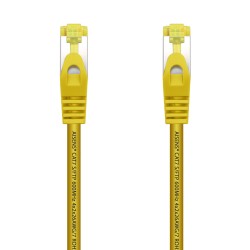 Aisens Cable de Red Latiguillo RJ45 LSZH Cat.7 600 MHz S/FTP PIMF AWG26 - 25cm - Color Amarillo