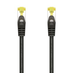 Aisens Cable de Red Latiguillo RJ45 LSZH Cat.7 600 MHz S/FTP PIMF AWG26 - 0.5M - Color Negro