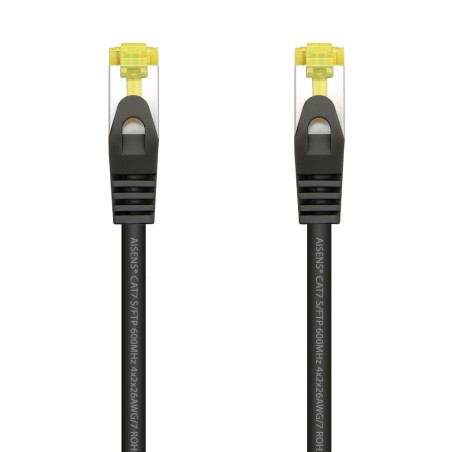 Aisens Cable de Red Latiguillo RJ45 LSZH Cat.7 600 MHz S/FTP PIMF AWG26 - 2.0M - Color Negro