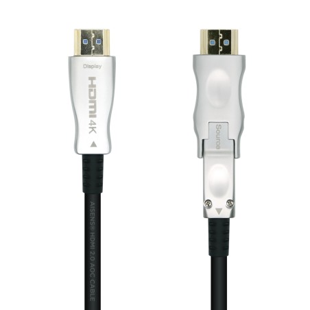Aisens Cable HDMI V2.0 AOC (Active Optical Cable) Desmontable Premium Alta Velocidad / HEC 4K@60Hz 4:4:4 18Gbps - A/M-D/A/M - 30