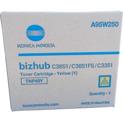 Konica Minolta TNP49 Amarillo Cartucho de Toner Original - TNP49Y/A95W250