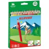 Alpino Pack de 36 Lapices de Colores Creativos - Mina de 3mm Resistente a la Rotura - Bandeja Extraible - Colores Vivos y Brilla