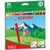 Alpino Pack de 24 Lapices de Colores Creativos - Mina de 3mm - Resistente a la Rotura - Bandeja Extraible - Colores Vivos y Bril