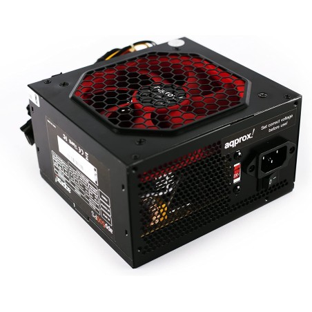 Approx Fuente de Alimentacion Gaming 500W ATX 2.31 - PFC - Ventilador Silencioso 120mm