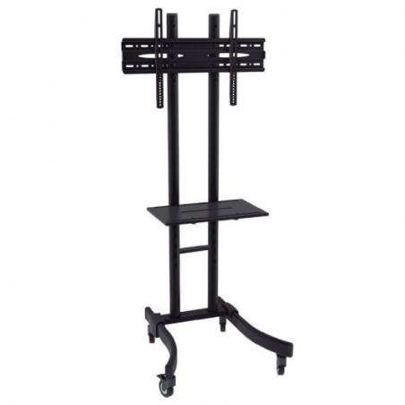 Approx Soporte de Suelo con Ruedas para TV 30"-55" - Bloqueo de Ruedas - Bandeja Multiusos - Peso Max 40Kg - VESA 600X400mm