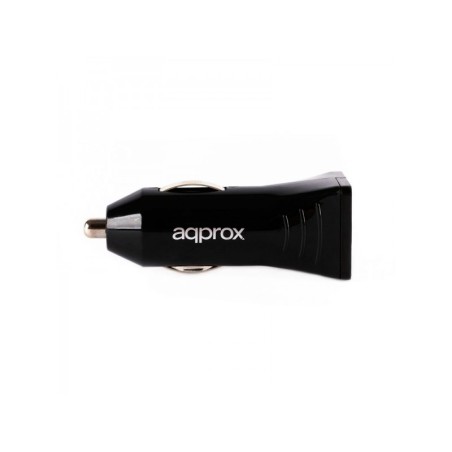 Approx Cargador de Coche USB 5V 3.1A - 2 Puertos USB - Negro