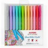 Alpino Color Experience Pack de 12 Rotuladores Pastel Doble Punta - Forma Triangular Ergonomica - Puntas Fine Liner de 0.7mm y P