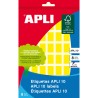 Apli Etiquetas 10 Amarillas 12 x 18mm 8 Hojas