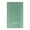 Aisens Caja Externa 2.5? para Discos Duros 9.5mm SATA I, II y III a USB 3.0/USB 3.1 GEN1 - Color Verde Primavera