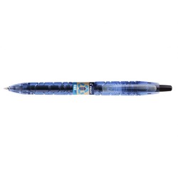 Pilot Boligrafo de Bola Retractil B2P Gel BeGreen - Tinta de Gel - Punta 0.7mm - Trazo 0.32mm - 89,8% de Plastico Reciclado - Re