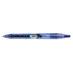 Pilot Boligrafo de Bola Retractil B2P Gel BeGreen - Tinta de Gel - Punta 0.7mm - Trazo 0.32mm - 89,8% de Plastico Reciclado - Re