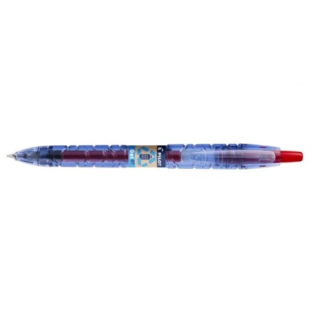 Pilot Boligrafo de Bola Retractil B2P Gel BeGreen - Tinta de Gel - Punta 0.7mm - Trazo 0.32mm - 89,8% de Plastico Reciclado - Re