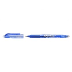 Pilot Boligrafo de gel borrable Frixion Ball - Punta de bola redonda 0.7mm - Trazo 0.4mm - Grip ergonomico - Color Azul