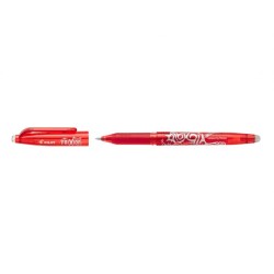 Pilot Boligrafo de Gel Borrable Frixion Ball - Punta de Bola Redonda 0.7mm - Trazo 0.4mm - Grip Ergonomico - Color Rojo