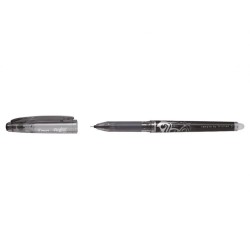 Pilot Boligrafo de Gel Borrable Frixion Point - Punta Fina de Aguja 0.5mm - Trazo 0.25mm - Grip Ergonomico - Color Negro
