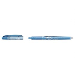 Pilot Boligrafo de gel borrable Frixion Point - Punta fina de aguja 0.5mm - Trazo 0.25mm - Grip ergonomico - Color Azul Claro