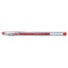 Pilot Boligrafo de Gel G1 - Recargable - Punta de Bola 0.5mm - Trazo 0.3mm - Cuerpo Transparente - Color Rojo