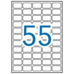 Apli Etiquetas Blancas Removibles 36.8 x 23.8mm 100 Hojas