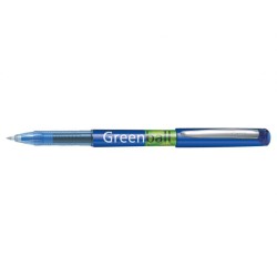 Pilot Boligrafo de Tinta Liquida Greenball - Recargable - Fabricado con Plastico Reciclado - Punta Media 0.7mm - Trazo 0.35mm - 