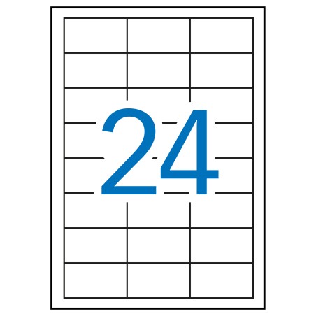 Apli Etiquetas Blancas Removibles 64.6 x 33.8mm 100 Hojas