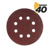 Blim Pack de 10 Lijas con Velcro para Lijadora BL0136 - 150mm - Grano 40 - Formato Circular